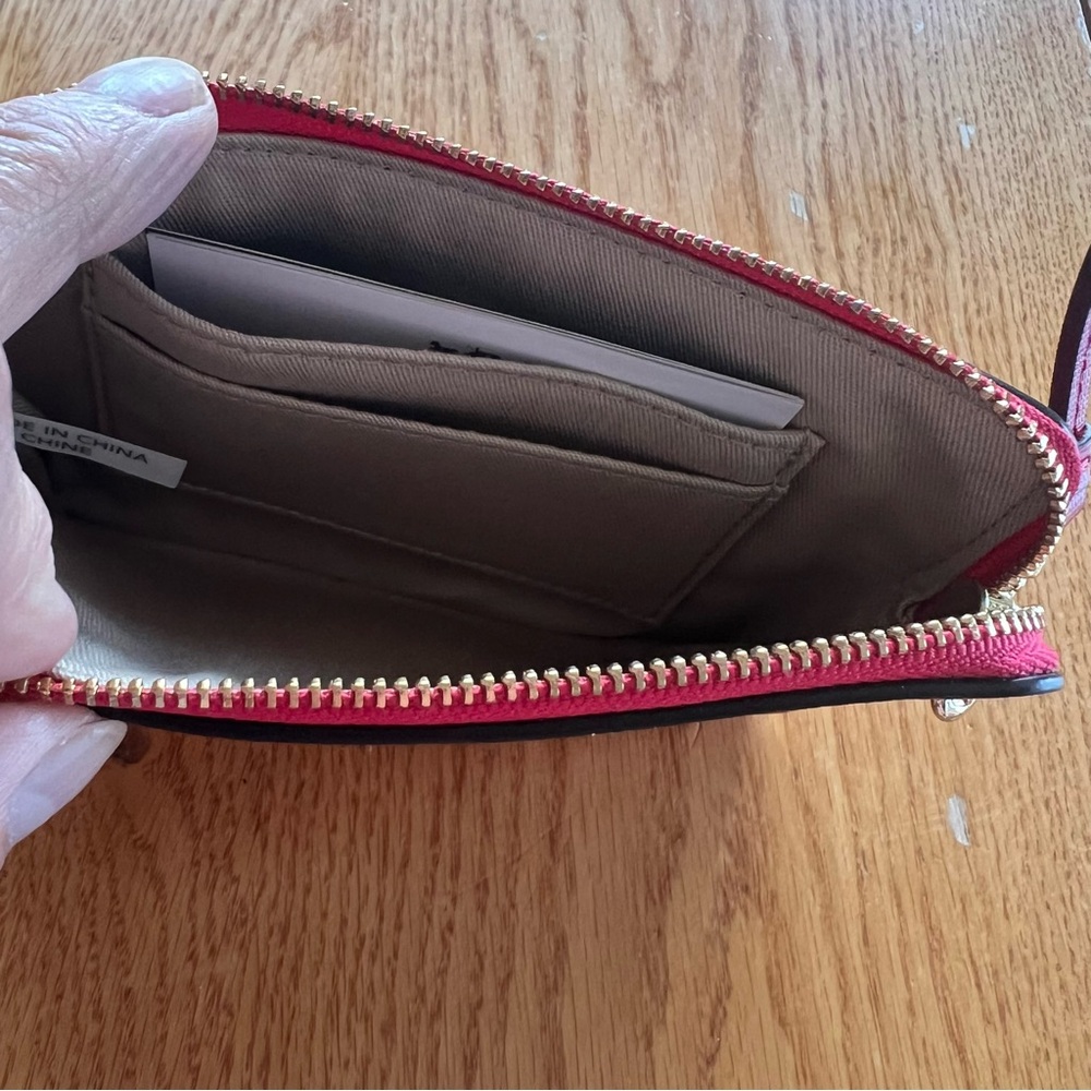 Coach Red Wristlet Clutch - Picture 7 of 8